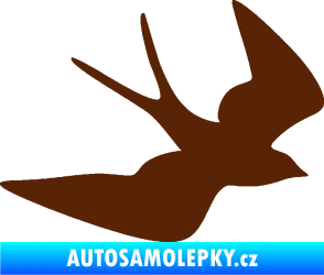 Samolepka Vlaštovka 001 pravá hnědá