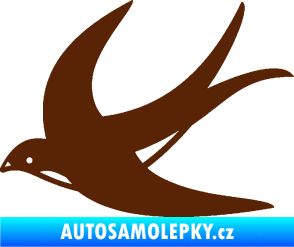 Samolepka Vlaštovka 004 levá hnědá