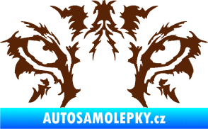 Samolepka Vlčí oči hnědá