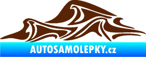Samolepka Vlny 002 levá moře hnědá