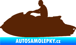 Samolepka Vodní skútr 003 levá hnědá
