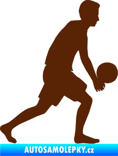 Samolepka Voleybal 014 pravá hnědá