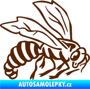 Samolepka Vosa 003 pravá hnědá
