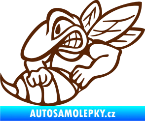 Samolepka Vosa levá hnědá
