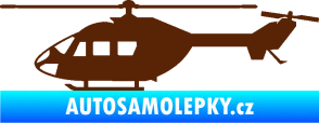 Samolepka Vrtulník 001 levá helikoptéra hnědá