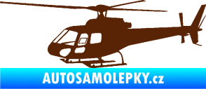 Samolepka Vrtulník 002 levá helikoptéra hnědá
