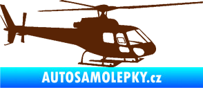 Samolepka Vrtulník 002 pravá helikoptéra hnědá