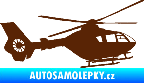 Samolepka Vrtulník 006 pravá hnědá