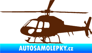 Samolepka Vrtulník 007 levá helikoptéra hnědá