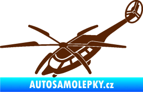 Samolepka Vrtulník 011 levá helikoptéra hnědá