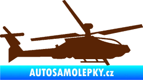 Samolepka Vrtulník 013 pravá hnědá