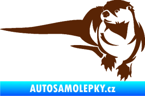 Samolepka Vydra 001 levá hnědá
