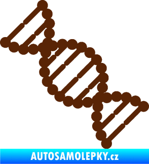 Samolepka Vzorec DNA levá hnědá
