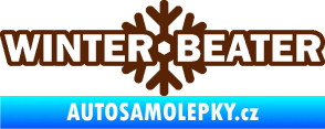 Samolepka Winter beater hnědá