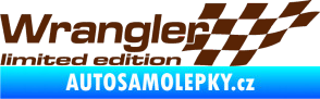 Samolepka Wrangler limited edition pravá hnědá