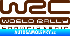 Samolepka WRC -  World Rally Championship hnědá
