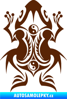 Samolepka Žába 001 hnědá