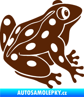 Samolepka Žába 006 pravá hnědá