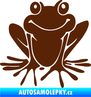 Samolepka Žába 008 pravá hnědá