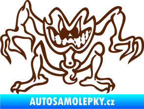 Samolepka Žabák levá hnědá