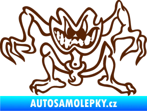 Samolepka Žabák pravá hnědá