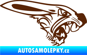 Samolepka Zajíc pravá hnědá