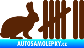 Samolepka Zářezy 003 zajíc hnědá