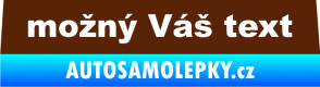 Samolepka Zetor - přední hnědá