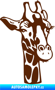 Samolepka Žirafa 001 pravá hnědá
