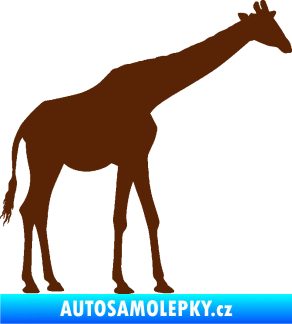 Samolepka Žirafa 002 pravá hnědá