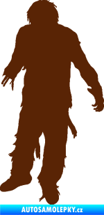 Samolepka Zombie 001 levá hnědá
