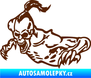 Samolepka Zombík levá hnědá
