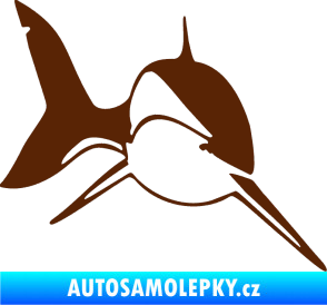 Samolepka Žralok 004 pravá hnědá