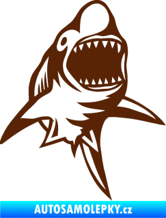 Samolepka Žralok 011 pravá hnědá