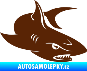 Samolepka Žralok 012 pravá hnědá