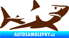 Samolepka Žralok 015 pravá hnědá