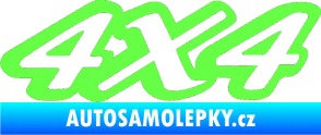 Samolepka 4x4 varianta 007 Fluorescentní zelená