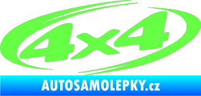Samolepka 4x4 varianta 013 Fluorescentní zelená