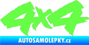 Samolepka 4x4 varianta 015 Fluorescentní zelená