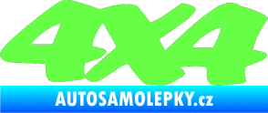 Samolepka 4x4 varianta 017 Fluorescentní zelená