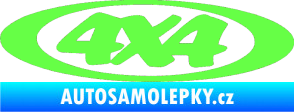 Samolepka 4x4 varianta 019 Fluorescentní zelená