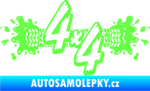 Samolepka 4x4 varianta 023 Fluorescentní zelená