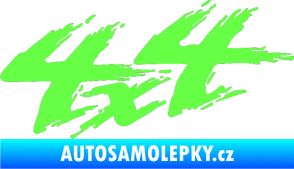 Samolepka 4x4 varianta 026 Fluorescentní zelená