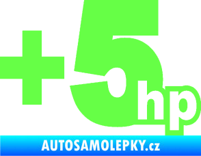 Samolepka + 5hp 003 Fluorescentní zelená