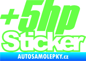 Samolepka + 5hp sticker 001 Fluorescentní zelená