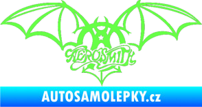 Samolepka Aerosmith 001 Fluorescentní zelená