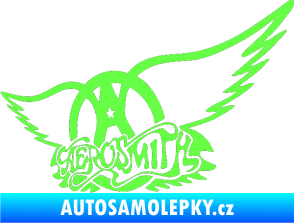 Samolepka Aerosmith 002 Fluorescentní zelená