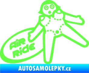Samolepka Air ride jízda Fluorescentní zelená