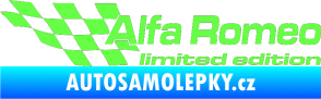 Samolepka Alfa Romeo limited edition levá Fluorescentní zelená