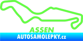 Samolepka Okruh Assen Fluorescentní zelená